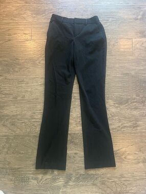 Express Black Dress Pants Barely Boot Leg Mid-Rise Dress Pants Size 0 Stretch